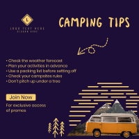 Camping Tips Instagram Post Design