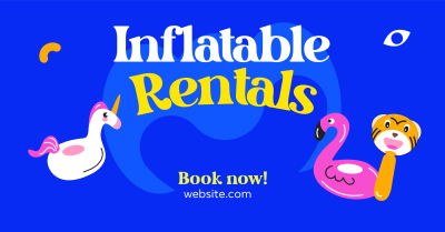 Party with Inflatables Facebook ad Image Preview