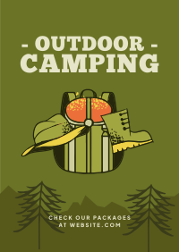 Outdoor Campsite Poster Design