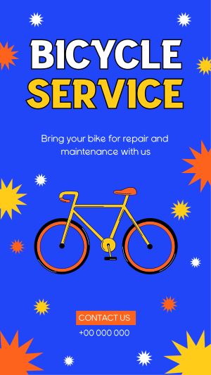 Plan Your Bike Service Instagram story Image Preview