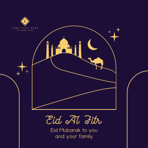 Eid Al Fitr Desert Instagram post Image Preview