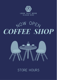 Coffee Shop is Open Flyer Design