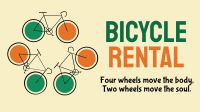 Bicycle Rental Facebook Event Cover Design