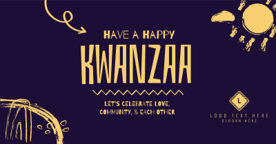 A Happy Kwanzaa Facebook ad Image Preview