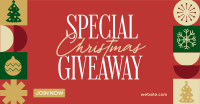 Christmas Season Giveaway Facebook Ad Design