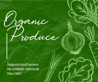 Organic Produce Facebook Post Design