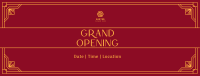 Grand Opening Art Deco Facebook Cover Image Preview