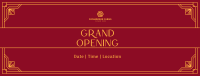 Grand Opening Art Deco Facebook Cover Image Preview
