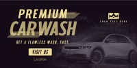 Premium Car Wash Twitter Post Design