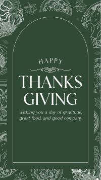 Elegant Thanksgiving TikTok Video Image Preview