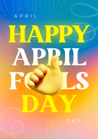 Happy April Fools Day Poster Design