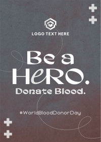 Blood Donation Campaign Poster Design