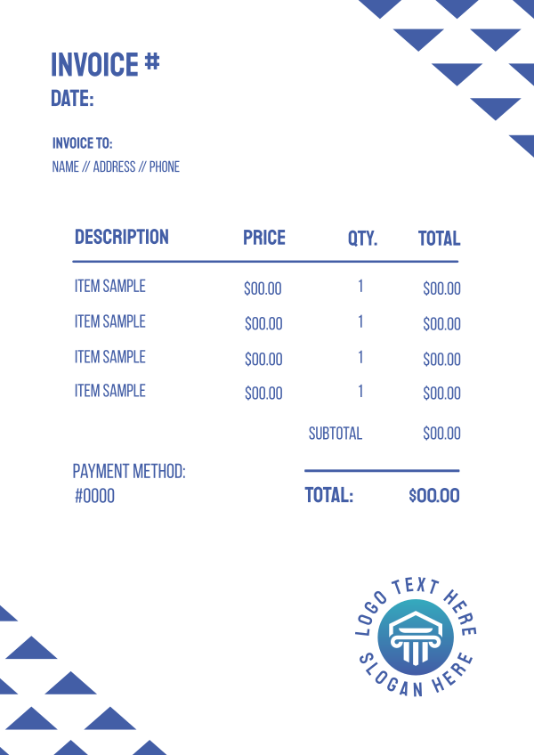 Float Triad Invoice Design Image Preview