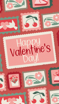 Rustic Retro Valentines Greeting YouTube short Image Preview