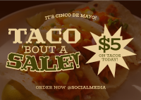 Cinco De Mayo Taco Postcard Image Preview