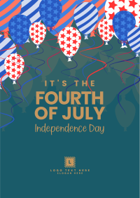 Fourth of July Balloons Flyer Image Preview
