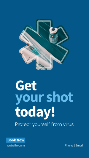 Get your shot today Instagram story