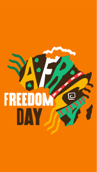 Freedom Africa Map Instagram Story Design