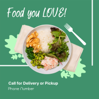 Tasty Lunch Delivery Instagram Post Design