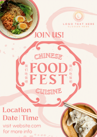 Inky Oriental Food Fest Poster Preview