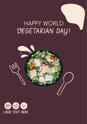 Celebrate World Vegetarian Day Flyer Image Preview