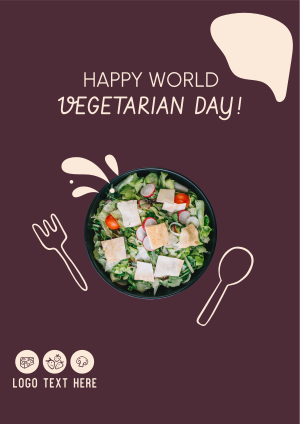 Celebrate World Vegetarian Day Flyer
