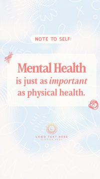 Mental Health Quote YouTube Short Design