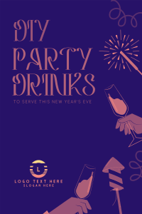 New Year Celebration Pinterest Pin Image Preview