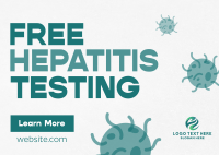 Textured Hepatitis Testing Postcard Image Preview