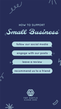 Support Small Business Instagram story Image Preview