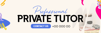 Private Tutor Twitter header (cover) Image Preview