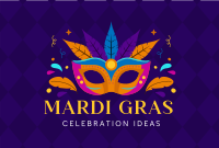 Mardi Gras Party Pinterest Cover Design