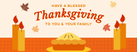Blessed Thanksgiving Pie Facebook Cover Design