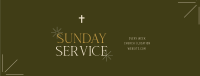 Earthy Sunday Service Facebook Cover Design