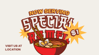 Special Ramen Serving Animation Preview
