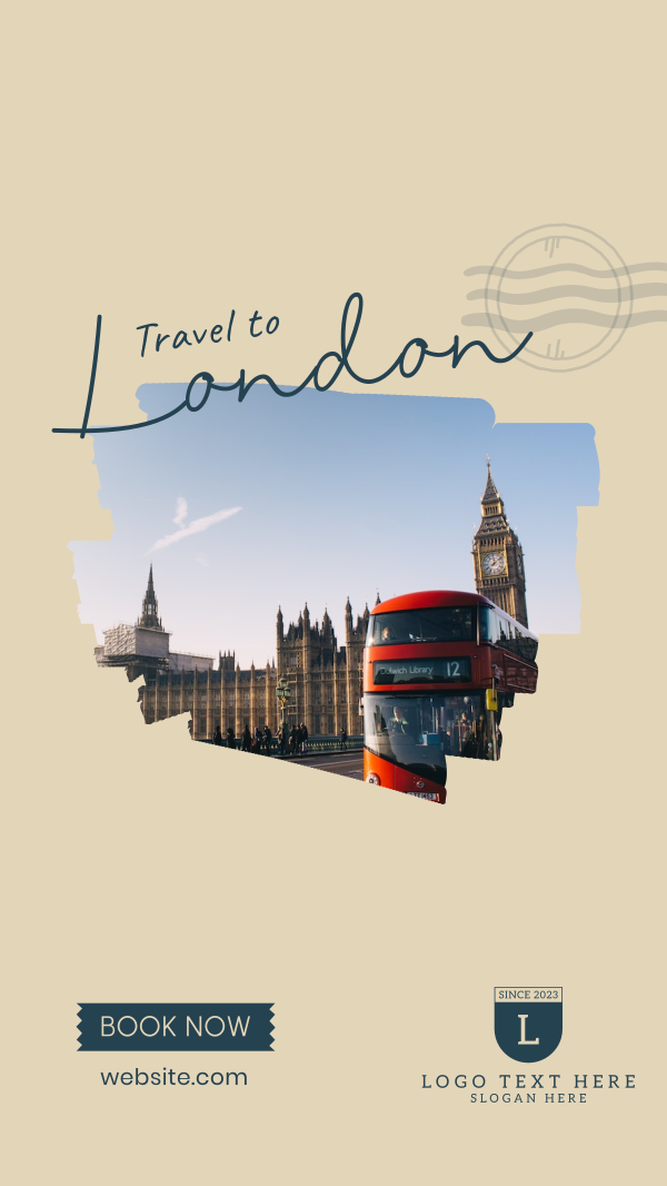 Travel To The UK Instagram Story Design Image Preview