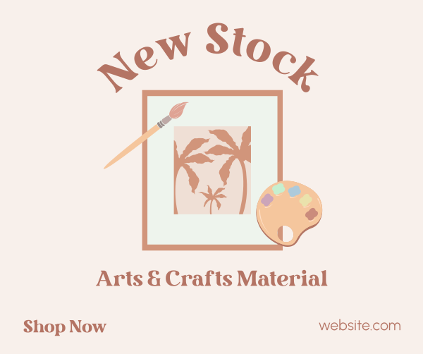 New Art Stock Facebook Post Design