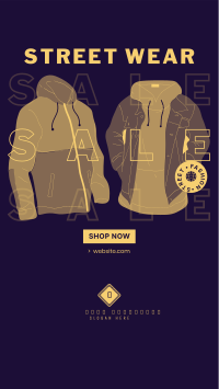 Street Wear Sale Facebook Story Design