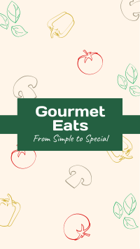 Gourmet Eats Instagram Story Design