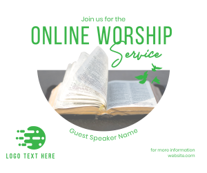Online Worship Facebook post