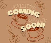 Cafe Coming Soon Facebook Post Design