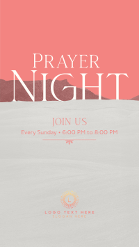 Prayer Night  Instagram Story Design