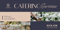 Elegant Catering Service Twitter Post Image Preview