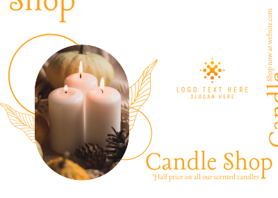 Candle Discount Postcard Image Preview