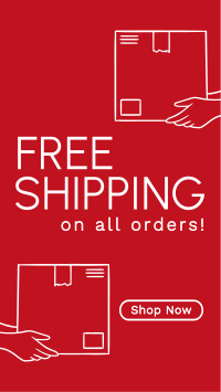 Minimalist Free Shipping Deals TikTok video Image Preview