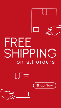 Minimalist Free Shipping Deals TikTok Video Image Preview