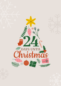 Jolly Christmas Countdown Poster Design