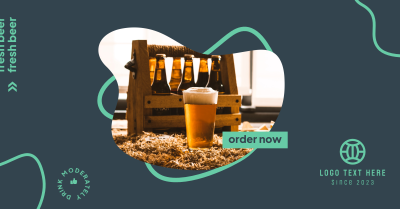 Fresh Beer Order Now Facebook ad Image Preview