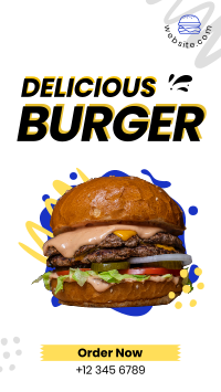 Delicious Burger Facebook Story Design