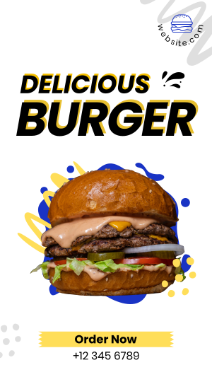Delicious Burger Facebook story Image Preview